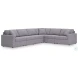 Modmax Granite 6 Piece Performance Fabric Sectional