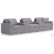 Modmax Granite 5-Piece Performance Fabric Modular Sectional with Storage Consoles