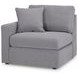 Modmax Granite Performance Fabric 7 Piece Modular Sectional with Storage Console and LAF Corner Chair