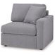 Modmax Granite Performance Fabric 7 Piece Modular Sectional with Audio Console