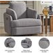 Modmax Granite Performance Fabric Swivel Glider Recliner