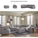 Modmax Granite Performance Fabric Swivel Glider Recliner