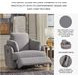 Modmax Granite Performance Fabric Swivel Glider Recliner