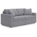 Modmax Granite Performance Fabric Modular 2 Piece Sectional Sofa