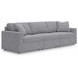 Modmax Granite Performance Fabric Modular 3 Piece Sectional Sofa