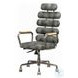 Calan Vintage Black Top Grain Leather Swivel Office Chair
