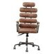Calan Vintage Whiskey Leather Upholstered Swivel Office Chair