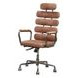 Calan Vintage Whiskey Leather Upholstered Swivel Office Chair