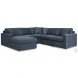 Modmax Ink 5 Piece Performance Fabric Sectional with LAF Chaise