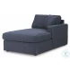 Modmax Ink 8-Piece Performance Fabric Modular Sectional with RAF Chaise and Audio Consoles
