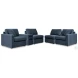 Modmax Ink 5 Piece Performance Fabric Sectional