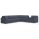Modmax Ink 7-Piece Performance Fabric Modular Sectional with Storage Console