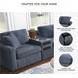 Modmax Ink Performance Fabric Modular Sectional Sofa with Audio Console