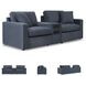 Modmax Ink Performance Fabric Modular Sectional Sofa with Audio Console