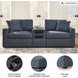Modmax Ink Performance Fabric Modular Sectional Sofa with Audio Console