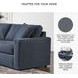 Modmax Ink Performance Fabric Modular 2 Piece Sectional Sofa