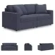 Modmax Ink Performance Fabric Modular 2 Piece Sectional Sofa
