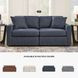 Modmax Ink Performance Fabric Modular 2 Piece Sectional Sofa