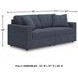 Modmax Ink Performance Fabric Modular 2 Piece Sectional Sofa