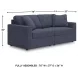 Modmax Ink Performance Fabric Modular 2 Piece Sectional Sofa