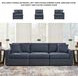 Modmax Ink Performance Fabric Modular 3 Piece Sectional Sofa