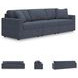 Modmax Ink Performance Fabric Modular 3 Piece Sectional Sofa