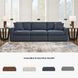 Modmax Ink Performance Fabric Modular 3 Piece Sectional Sofa