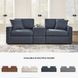 Modmax Ink Performance Fabric Modular Sectional Sofa with Storage Console