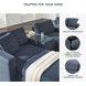 Modmax Ink Performance Fabric Modular Sectional Sofa with Storage Console