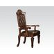 Vendome Brown Upholstered Executive Office Chair with Nailhead Trim