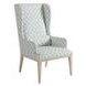 Seacliff Blue Upholstered Host Wing Chair