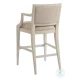 Newport Taupe And Sailcloth Eastbluff Bar Stool By Barclay Butera