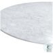 Dunham White Marble Top Round Dining Table