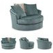Laylabrook Teal Swivel Accent Chair