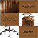 Hamilton Coffee Leather Upholstered Swivel Office Chair