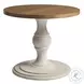 Newport Sandstone And Sailcloth Corona Del Mar 36" Center Table By Barclay Butera