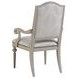 Aidan Beige 25" Upholstered Arm Chair with Nailhead Trim