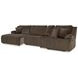 Top Tier Chocolate 4 Piece Modular Reclining Sectional with LAF Chaise