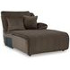 Top Tier Chocolate 3 Piece Modular Reclining Sectional with RAF Chaise