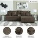 Top Tier Chocolate 3 Piece Reclining Sectional Sofa with RAF Chaise