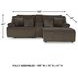 Top Tier Chocolate 3 Piece Reclining Sectional Sofa with RAF Chaise