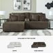 Top Tier Chocolate 3 Piece Reclining Sectional Sofa with LAF Chaise