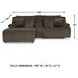 Top Tier Chocolate 3 Piece Reclining Sectional Sofa with LAF Chaise