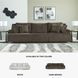Top Tier Chocolate Modular Reclining Sofa