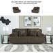 Top Tier Chocolate Modular Reclining Loveseat