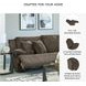 Top Tier Chocolate Modular Reclining Loveseat