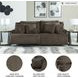 Top Tier Chocolate Modular Reclining Loveseat