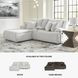 Top Tier Alloy Modular Reclining 3 Piece Sectional Sofa with LAF Chaise