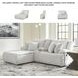 Top Tier Alloy Modular Reclining 3 Piece Sectional Sofa with LAF Chaise