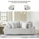 Top Tier Alloy Modular Reclining Loveseat